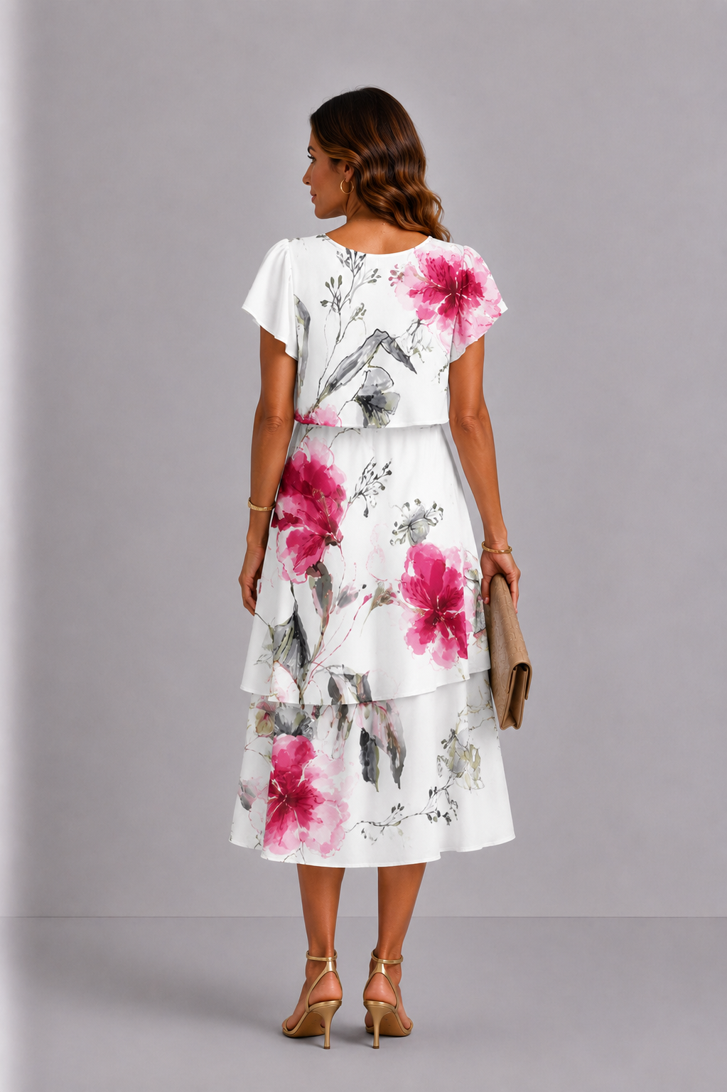 Cynthia | Vestido elegante con volantes