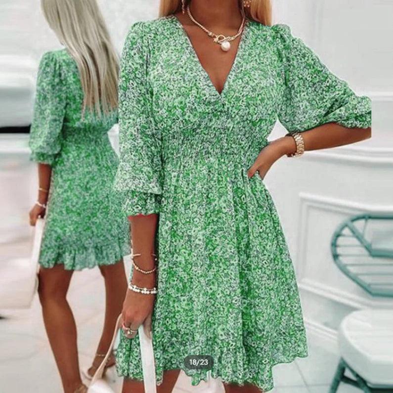 Sunna - Vestido Floral Elegante