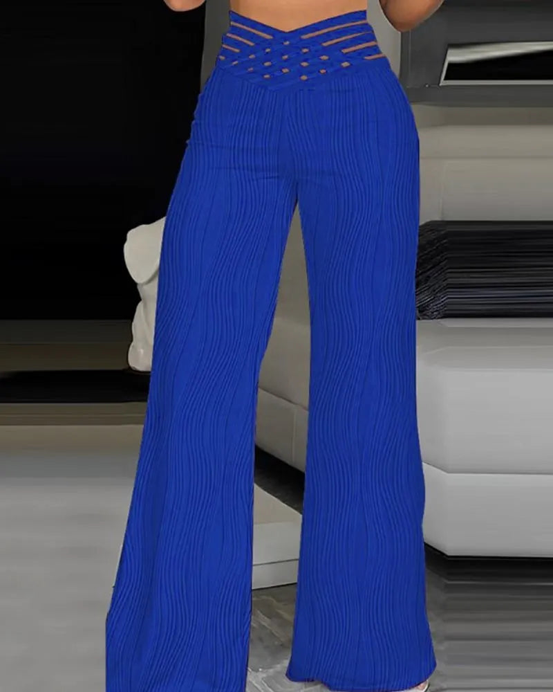 Emma | Pantalones cruzados de tiro alto