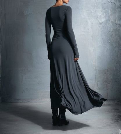 Vittoria · Vestido maxi con nudo lateral