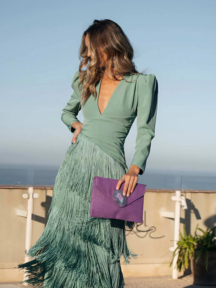 Ronda Kleid mit Fransen