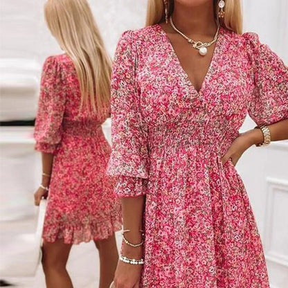 Sunna - Vestido Floral Elegante
