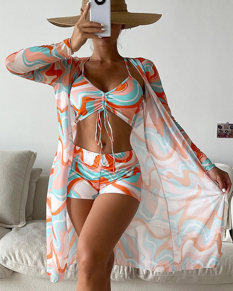 Bloom | 3-teiliges Bikini-Set mit Print