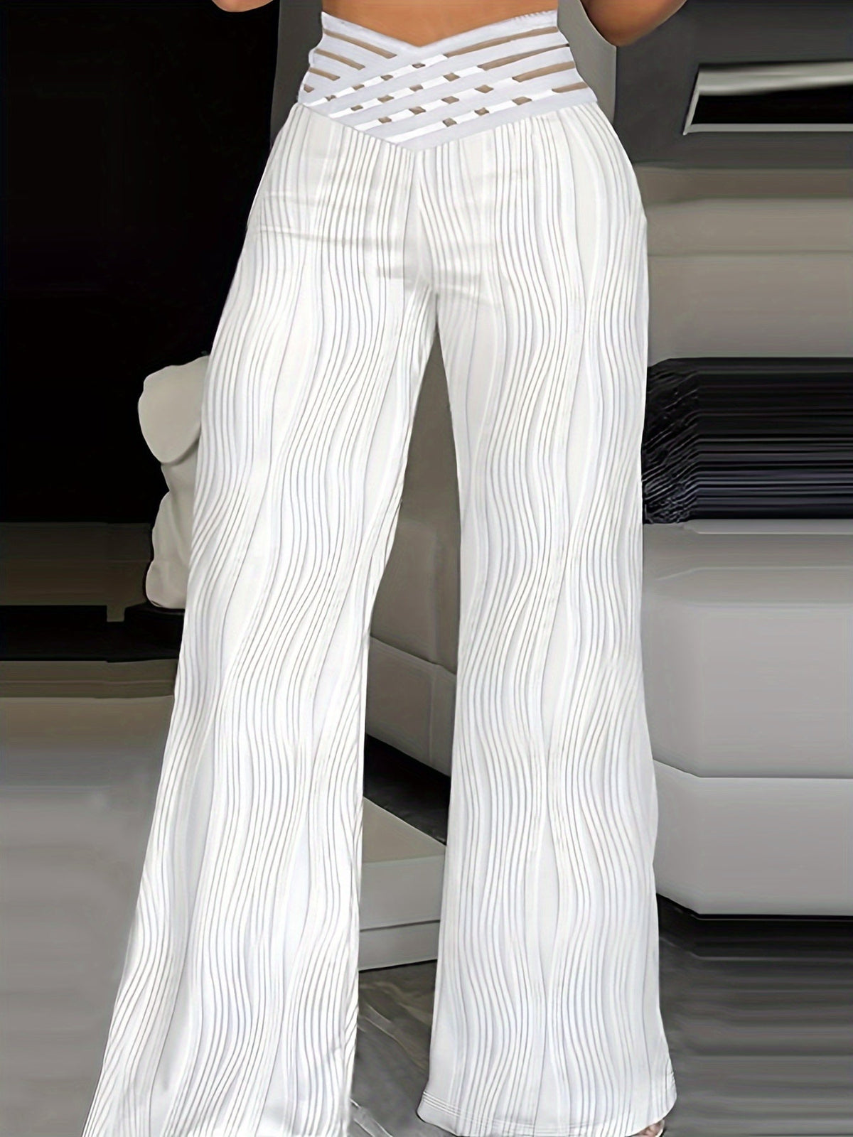 Emma | Pantalones cruzados de tiro alto