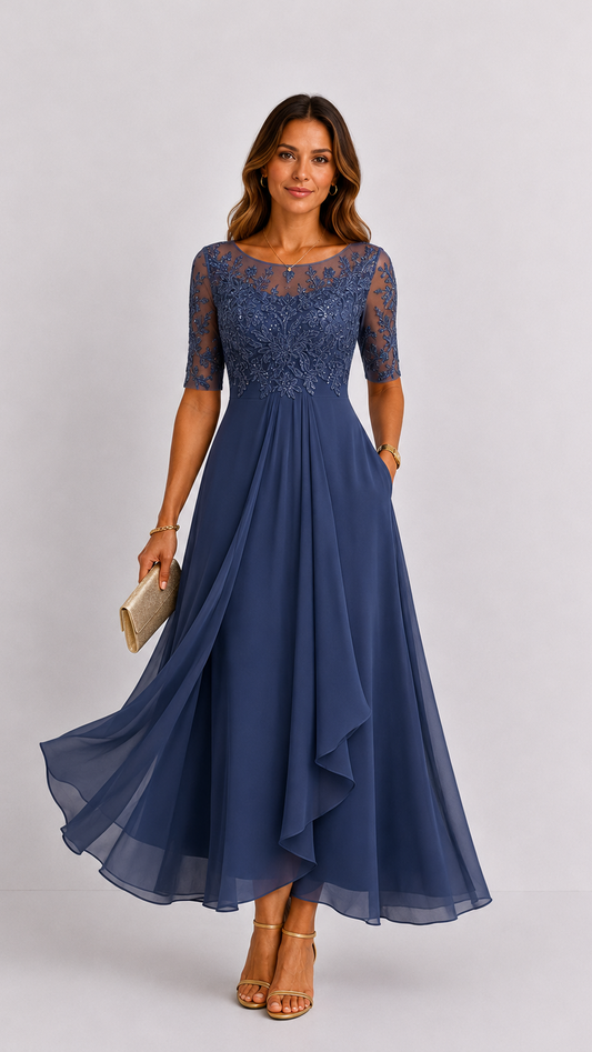 RHONDA | Elegante abito in pizzo