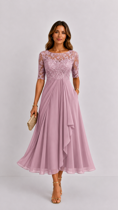 RHONDA | Elegante abito in pizzo