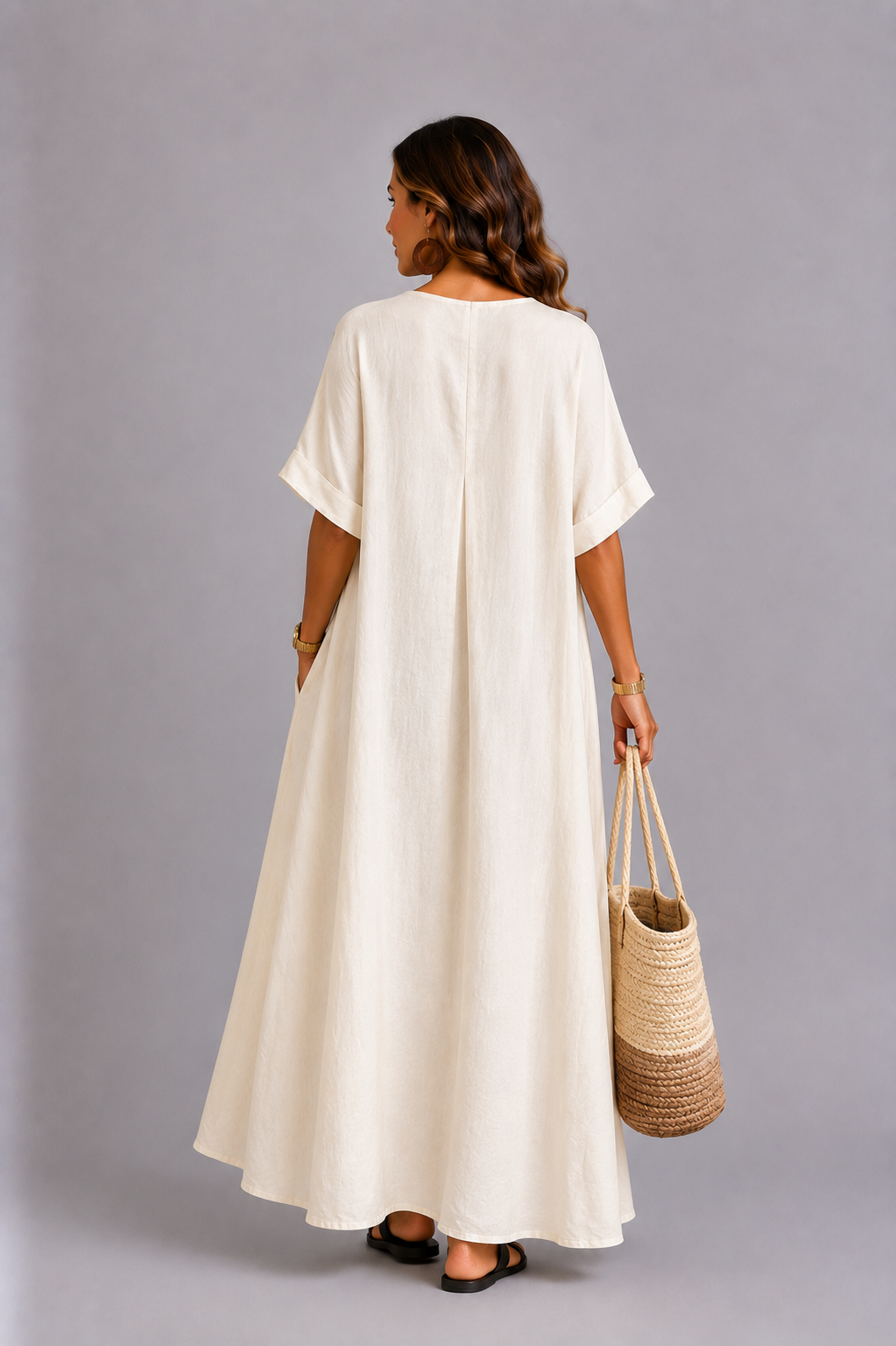 Fleur™ Abito Elegante con Tasche