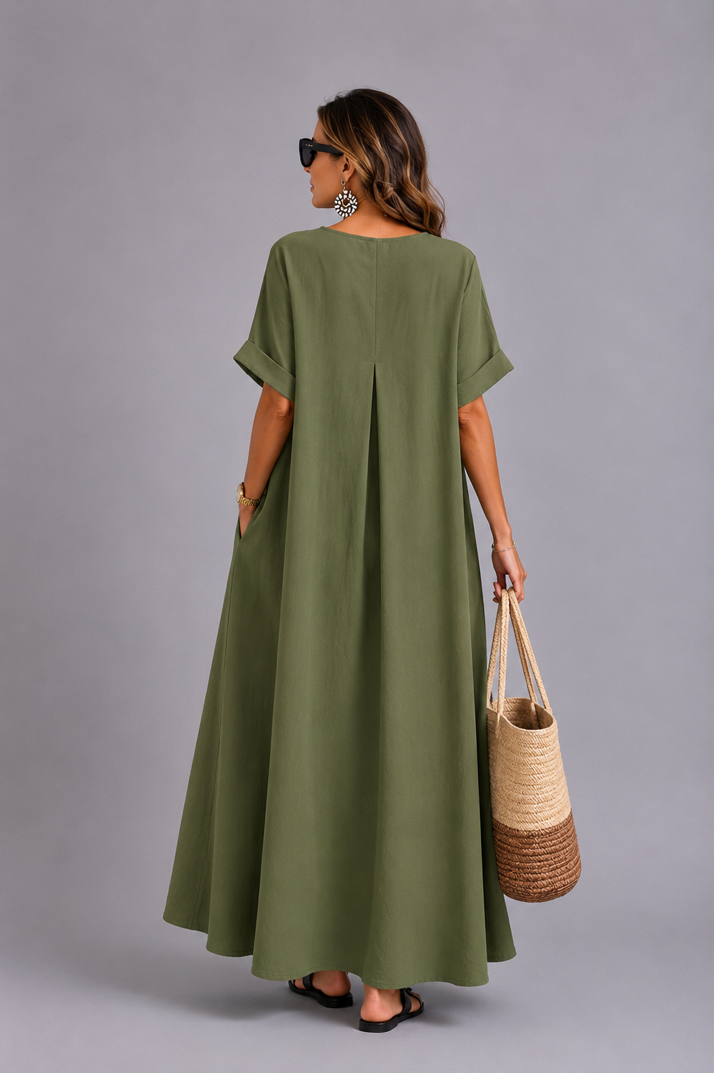 Fleur™ Abito Elegante con Tasche