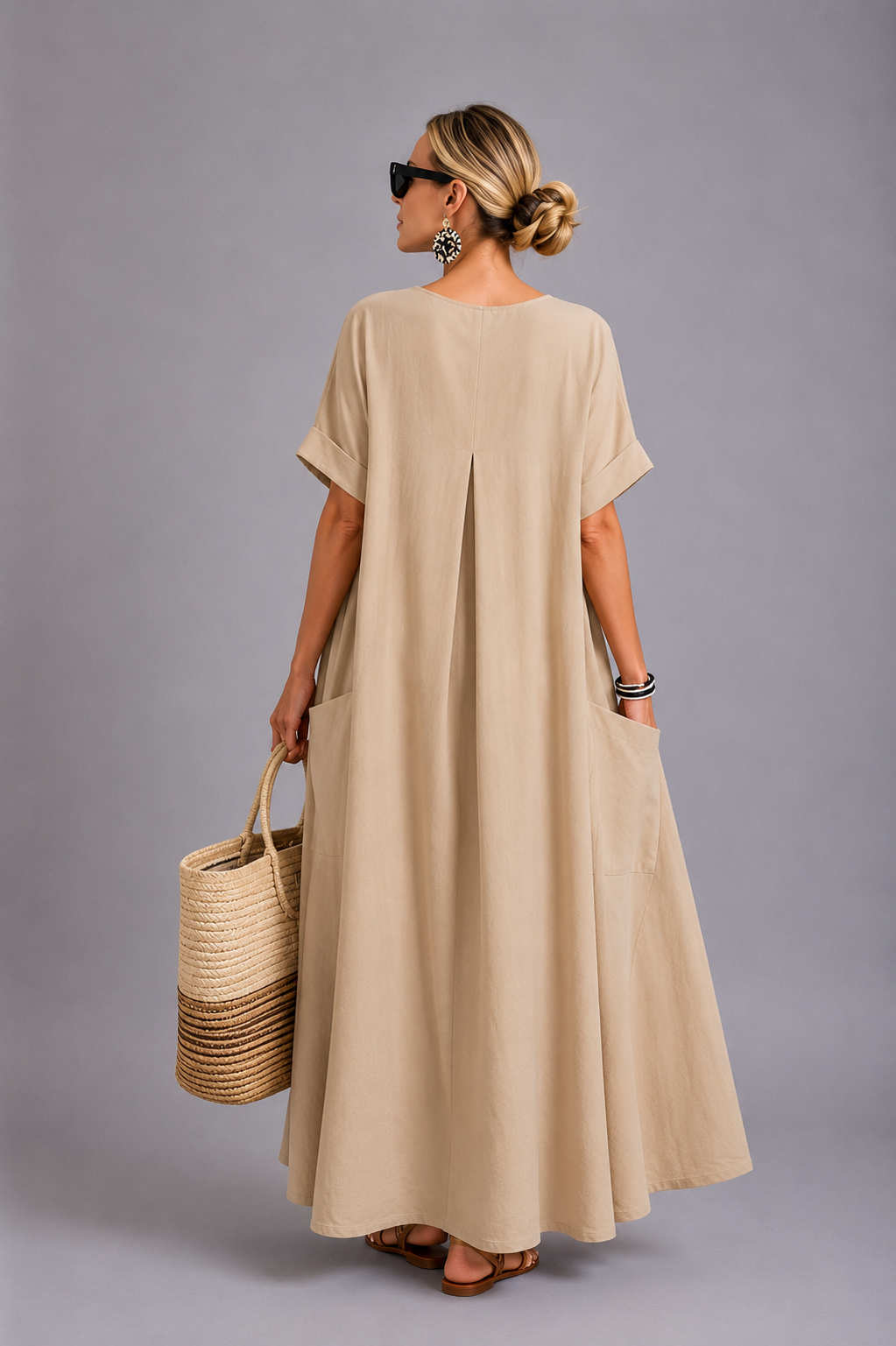 Fleur™ Abito Elegante con Tasche