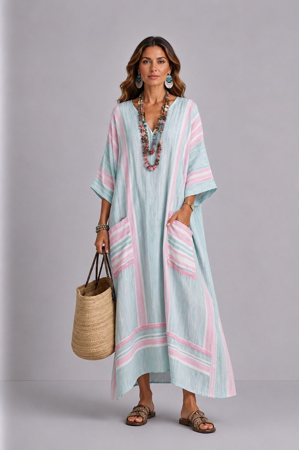 Elegante Mary - Abito lungo da spiaggia per un look estivo alla moda
