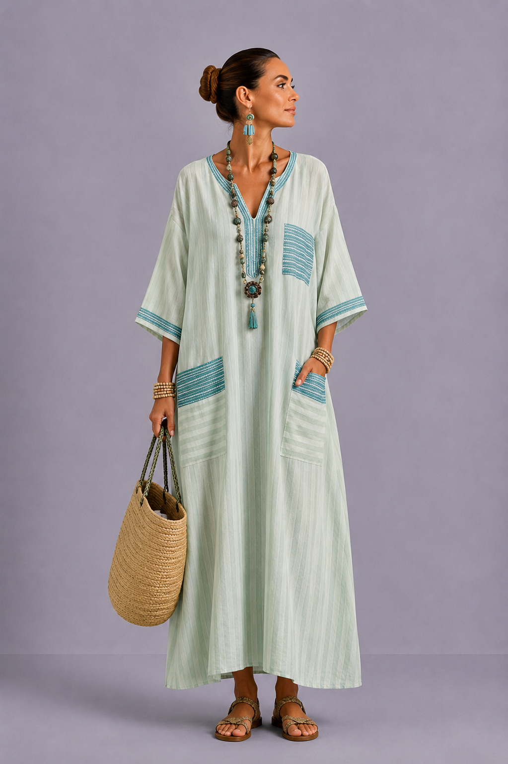 Elegante Mary - Abito lungo da spiaggia per un look estivo alla moda