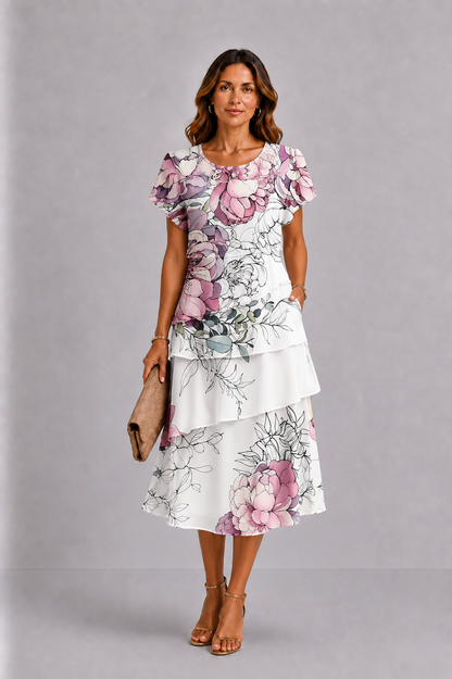 Diana | Elegantes Kleid mit Rüschen