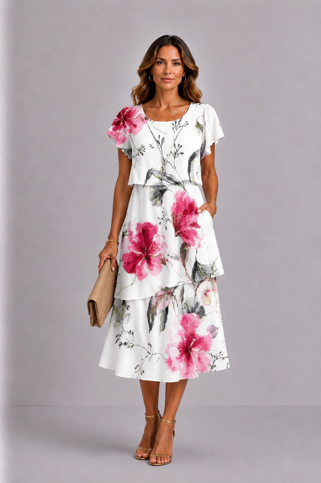 Cynthia | Vestido elegante con volantes