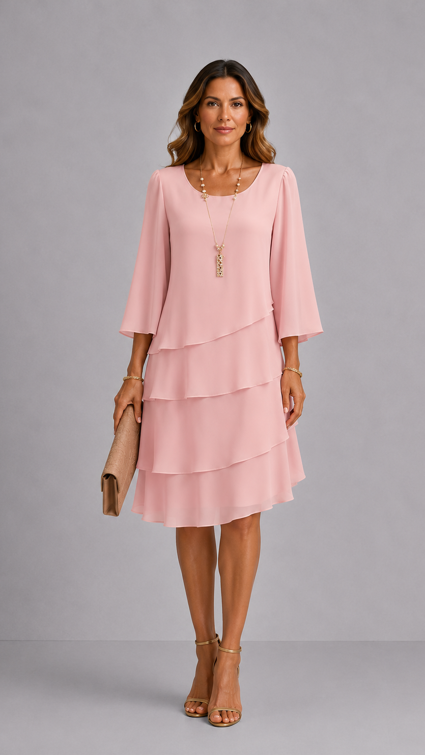Catherine | Vestido elegante con volantes