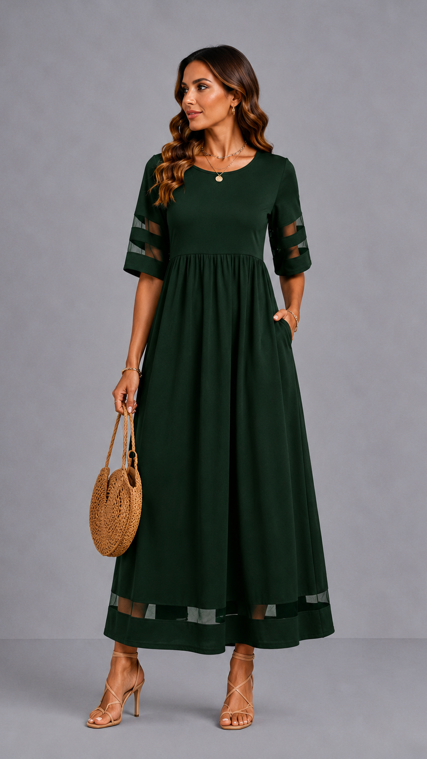 Aubrey™ – Vestito midi che snellisce la pancia