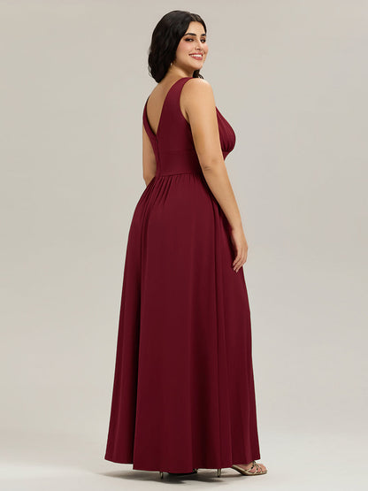 ever SORAYA|Robe de soirée taille empire à col V