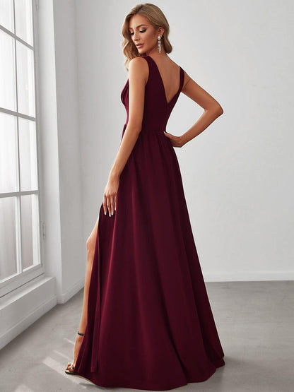ever SORAYA|Robe de soirée taille empire à col V