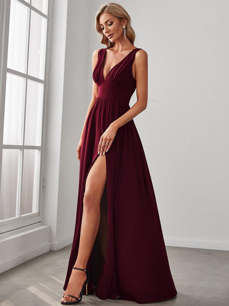 ever SORAYA|Robe de soirée taille empire à col V