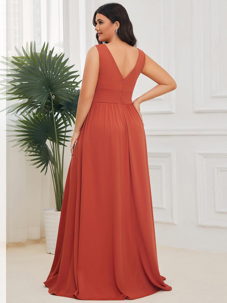 ever SORAYA|Robe de soirée taille empire à col V