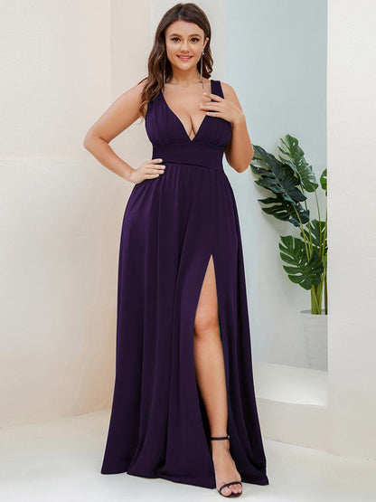 ever SORAYA|Robe de soirée taille empire à col V