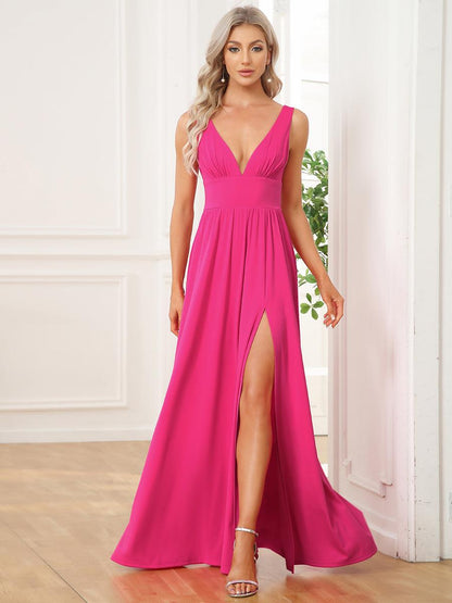 ever SORAYA|Robe de soirée taille empire à col V