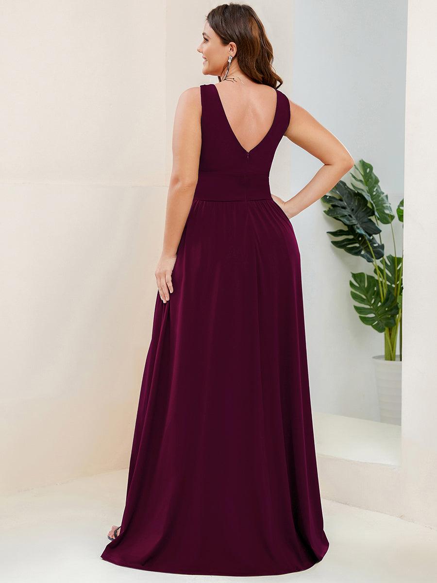 ever SORAYA|Robe de soirée taille empire à col V