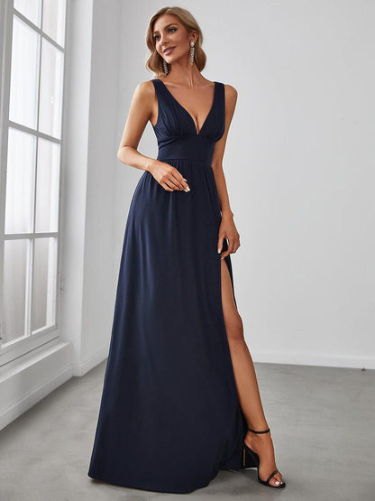ever SORAYA|Robe de soirée taille empire à col V
