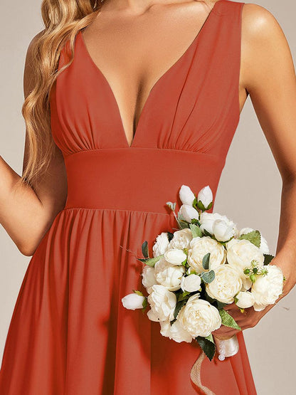 ever SORAYA|Robe de soirée taille empire à col V