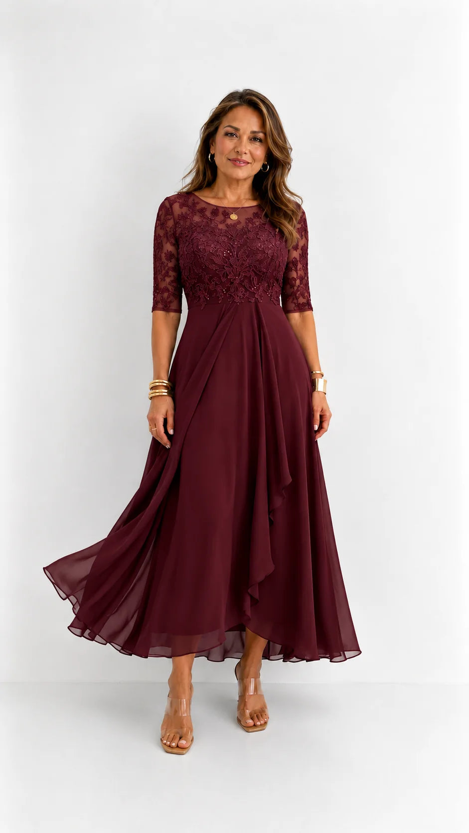 RHONDA | Elegante abito in pizzo
