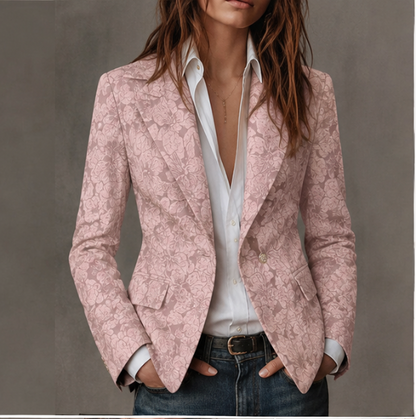 Estelle | Blazer Sartoriale Jacquard con Motivo Cachemire
