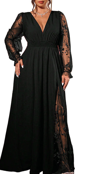 Abito Celeste – Eleganza Romantica in Pizzo