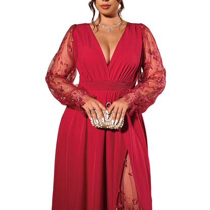 Abito Celeste – Eleganza Romantica in Pizzo